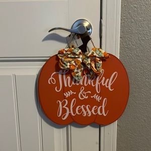 Fall Decor Pumpkin Sign